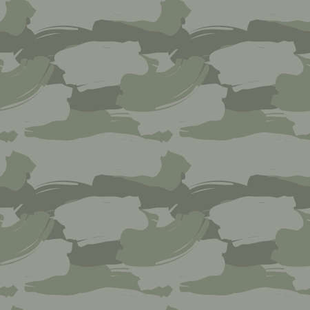 Green Brush Stroke Camouflage abstract seamless pattern background suitable for fashion textiles, graphicsのイラスト素材