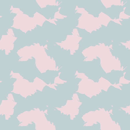 Pink Blue Brush Stroke Camouflage abstract seamless pattern background suitable for fashion textiles, graphicsのイラスト素材