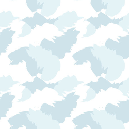 Sky blue Brush Stroke Camouflage abstract seamless pattern background suitable for fashion textiles, graphicsのイラスト素材
