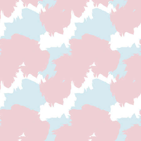 Pink Blue Brush Stroke Camouflage abstract seamless pattern background suitable for fashion textiles, graphicsのイラスト素材