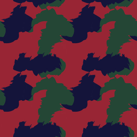 Christmas Brush Stroke Camouflage abstract seamless pattern background suitable for fashion textiles, graphicsのイラスト素材