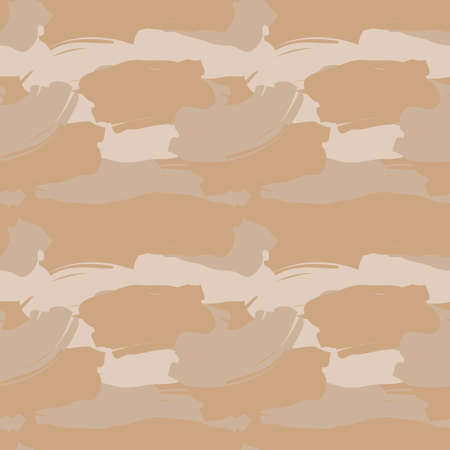 Brown Brush Stroke Camouflage abstract seamless pattern background suitable for fashion textiles, graphicsのイラスト素材