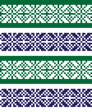 Christmas fair isle pattern background for fashion textiles, knitwear and graphicsのイラスト素材