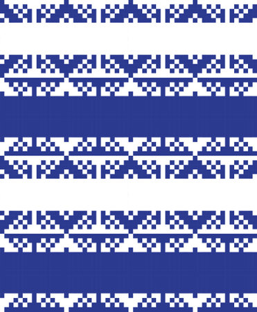 Christmas fair isle pattern background for fashion textiles, knitwear and graphicsのイラスト素材