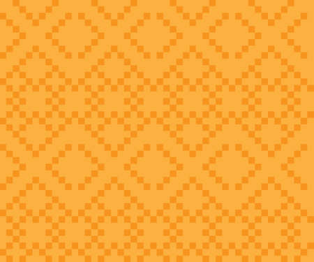 Orange Christmas fair isle pattern background for fashion textiles, knitwear and graphicsのイラスト素材