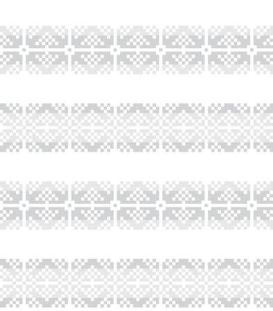 Black and White Christmas fair isle pattern background for fashion textiles, knitwear and graphicsのイラスト素材