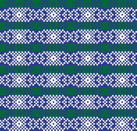 Christmas fair isle pattern background for fashion textiles, knitwear and graphicsのイラスト素材