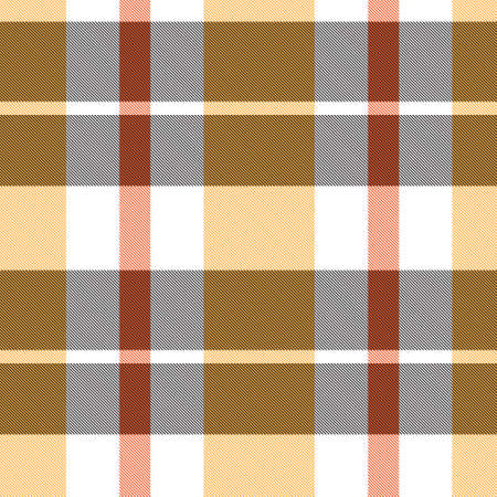 Orange Asymmetric Plaid textured seamless pattern suitable for fashion textiles and graphicsのイラスト素材