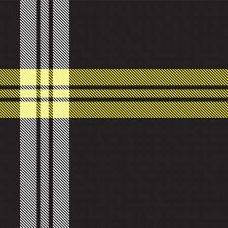 Yellow Asymmetric Plaid textured seamless pattern suitable for fashion textiles and graphicsのイラスト素材