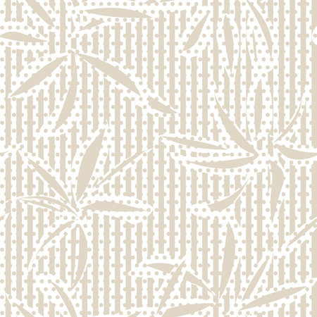 Brown Floral tropical botanical seamless pattern with striped background for fashion textiles and graphicsのイラスト素材