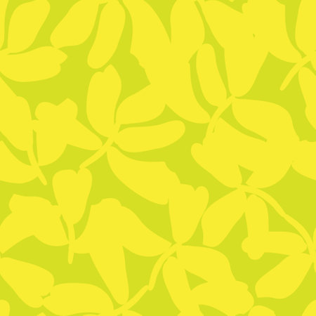 Yellow Floral brush strokes seamless pattern background for fashion prints, graphics, backgrounds and craftsのイラスト素材