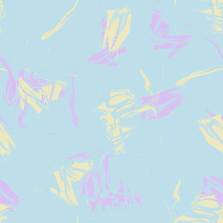 Pastel Floral brush strokes seamless pattern background for fashion prints, graphics, backgrounds and craftsのイラスト素材