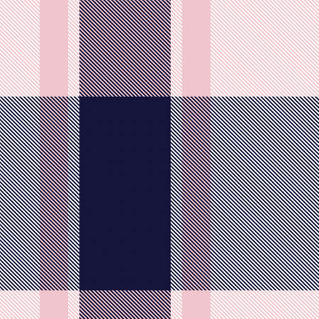 Pink Navy Asymmetric Plaid textured seamless pattern suitable for fashion textiles and graphicsのイラスト素材