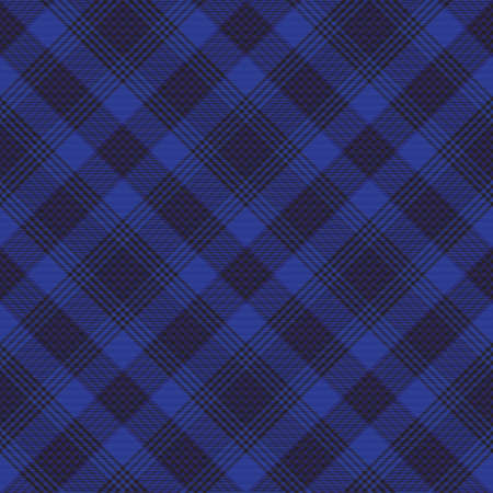Blue Chevron Plaid Tartan textured Seamless pattern design suitable for fashion textiles and graphicsのイラスト素材