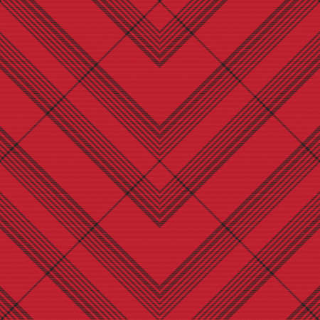 Red Chevron Plaid Tartan textured Seamless pattern design suitable for fashion textiles and graphicsのイラスト素材