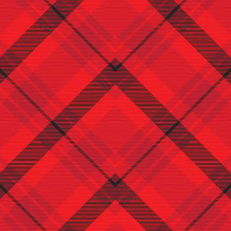 Red Chevron Plaid Tartan textured Seamless pattern design suitable for fashion textiles and graphicsのイラスト素材