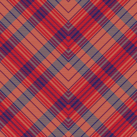 Red Chevron Plaid Tartan textured Seamless pattern design suitable for fashion textiles and graphicsのイラスト素材