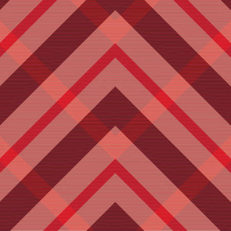 Red Chevron Plaid Tartan textured Seamless pattern design suitable for fashion textiles and graphicsのイラスト素材