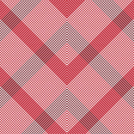 Red Chevron Plaid Tartan textured Seamless pattern design suitable for fashion textiles and graphicsのイラスト素材