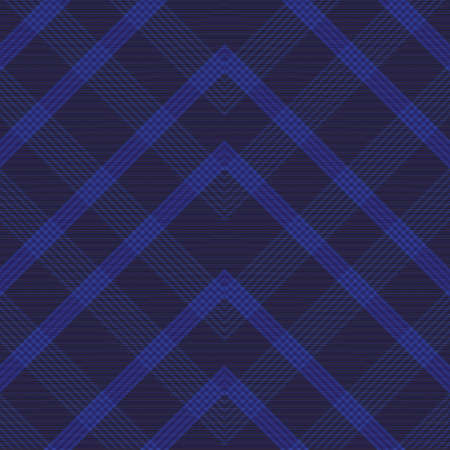 Blue Chevron Plaid Tartan textured Seamless pattern design suitable for fashion textiles and graphicsのイラスト素材