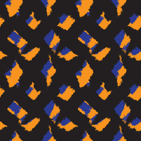 Orange Brush stroke fur pattern design for fashion prints, homeware, graphics, backgroundsのイラスト素材