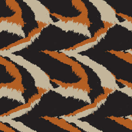 Brown Brush stroke fur pattern design for fashion prints, homeware, graphics, backgroundsのイラスト素材