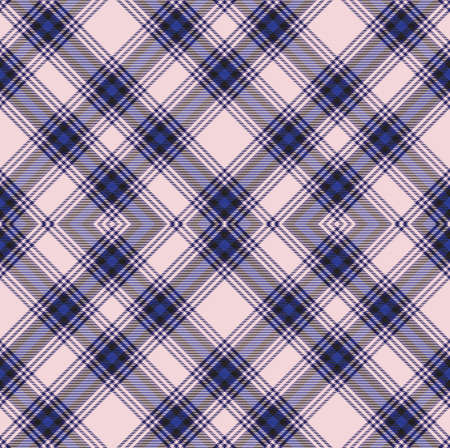 Pink Navy Argyle Plaid Tartan textured pattern design for fashion textiles and graphicsのイラスト素材