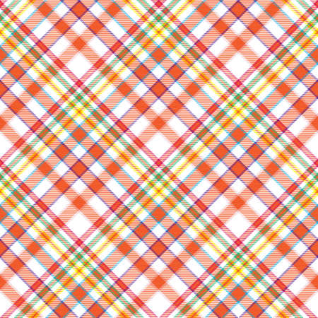 Rainbow Chevron Plaid Tartan textured Seamless pattern design suitable for fashion textiles and graphicsのイラスト素材