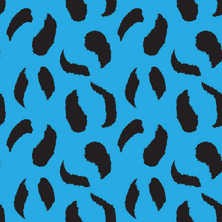 Blue Animal Leopard Seamless Pattern Background for fashion textiles, graphics and craftsのイラスト素材