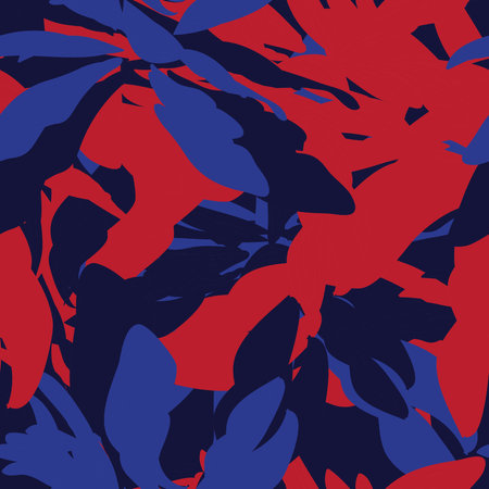 Red Floral seamless pattern background for fashion textiles, graphics, backgrounds and crafts