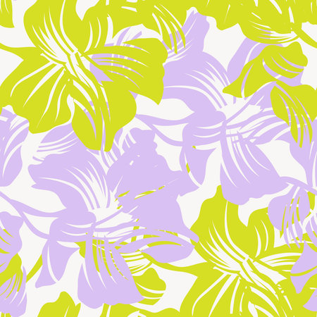 Pastel Floral seamless pattern background for fashion textiles, graphics, backgrounds and crafts