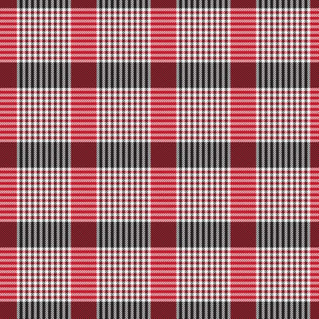 Red Asymmetric Plaid textured seamless pattern suitable for fashion textiles and graphicsのイラスト素材