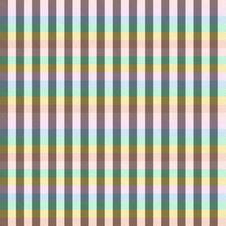Rainbow Pastel Plaid seamless pattern for fashion textiles and graphicsのイラスト素材