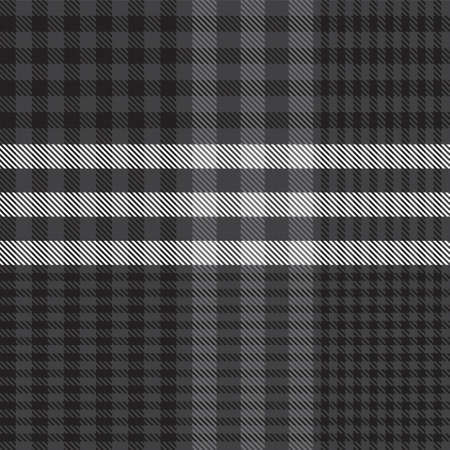 Black and White Asymmetric Plaid textured seamless pattern suitable for fashion textiles and graphicsのイラスト素材