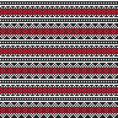 Red Christmas fair isle pattern background for fashion textiles, knitwear and graphics