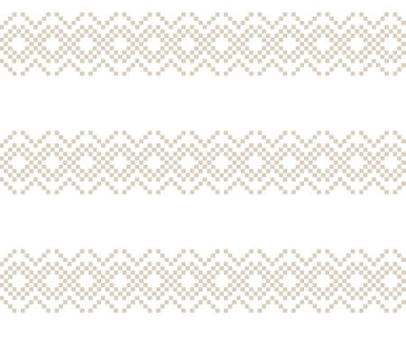 Brown Christmas fair isle pattern background for fashion textiles, knitwear and graphicsのイラスト素材