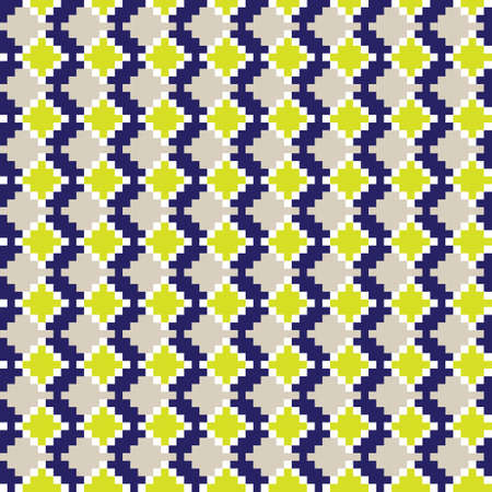 Yellow Argyle, diamond shape seamless pattern background suitable for fashion textile, knitwear, graphicsのイラスト素材