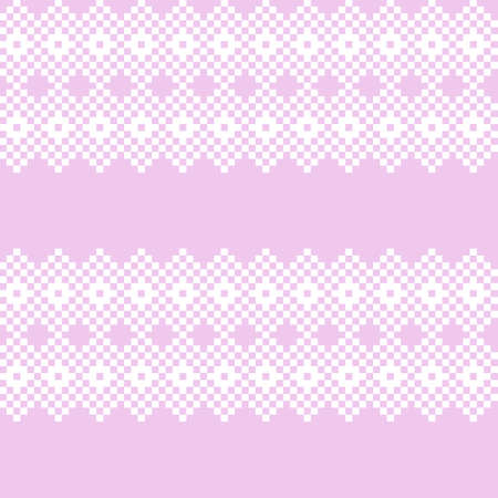 Pastel Christmas fair isle pattern background for fashion textiles, knitwear and graphicsのイラスト素材