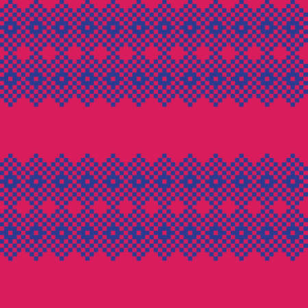 Purple Christmas fair isle pattern background for fashion textiles, knitwear and graphicsのイラスト素材