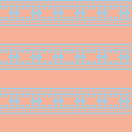 Pastel Christmas fair isle pattern background for fashion textiles, knitwear and graphicsのイラスト素材