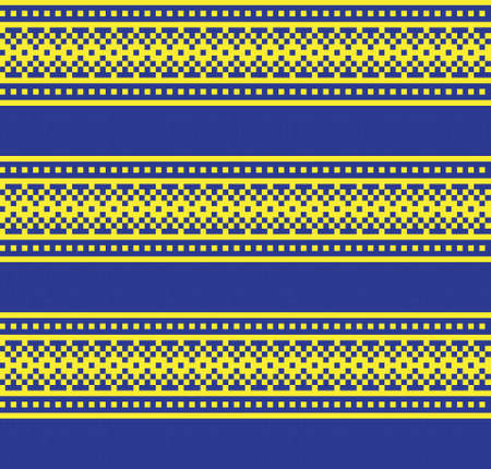 Yellow Christmas fair isle pattern background for fashion textiles, knitwear and graphicsのイラスト素材