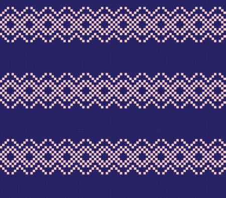Pastel Christmas fair isle pattern background for fashion textiles, knitwear and graphicsのイラスト素材