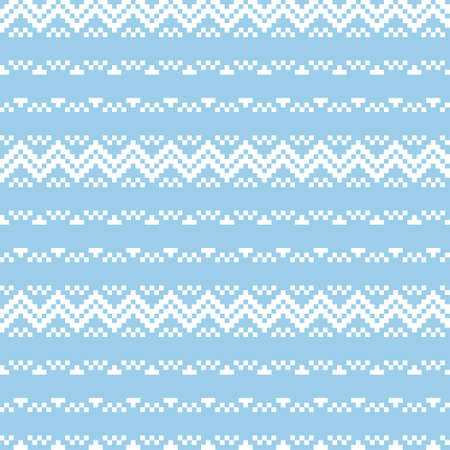 Pastel Christmas fair isle pattern background for fashion textiles, knitwear and graphicsのイラスト素材