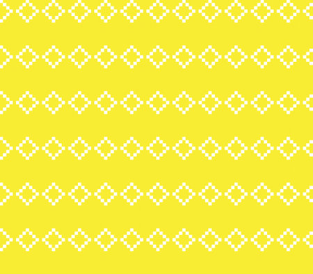 Yellow Christmas fair isle pattern background for fashion textiles, knitwear and graphicsのイラスト素材