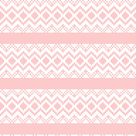 Pastel Christmas fair isle pattern background for fashion textiles, knitwear and graphics