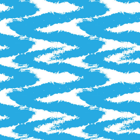 Blue Brush stroke fur pattern design for fashion prints, homeware, graphics, backgrounds