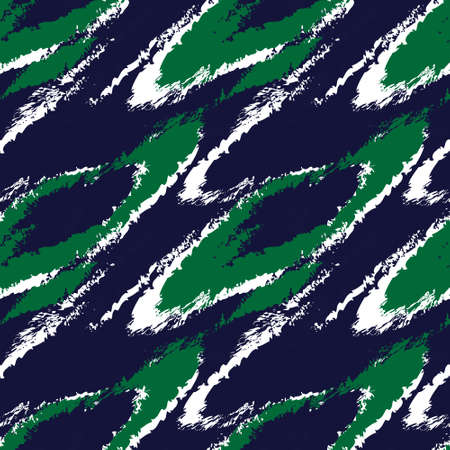 Green Brush stroke fur pattern design for fashion prints, homeware, graphics, backgroundsのイラスト素材
