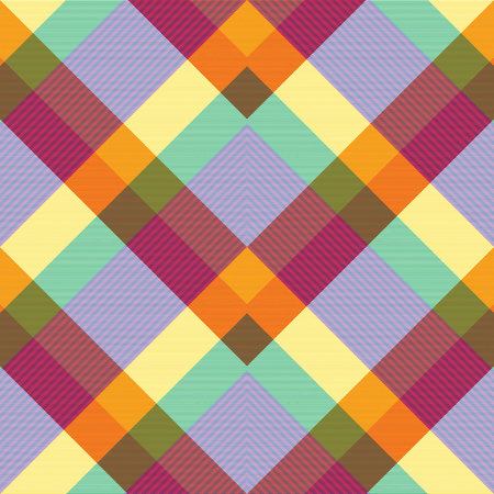 Rainbow Chevron Plaid Tartan textured Seamless pattern design suitable for fashion textiles and...