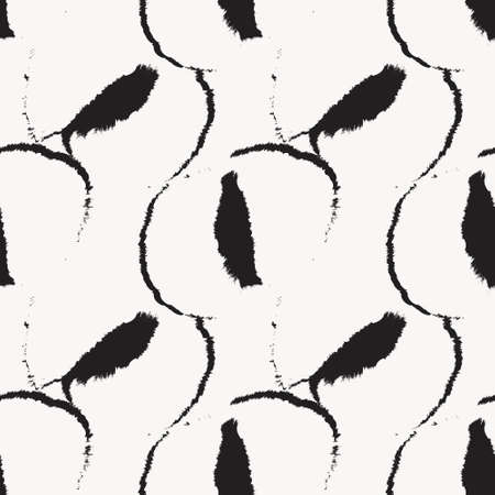 Brush stroke fur pattern design for fashion prints, homeware, graphics, backgroundsのイラスト素材