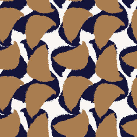 Brush stroke fur pattern design for fashion prints, homeware, graphics, backgroundsのイラスト素材